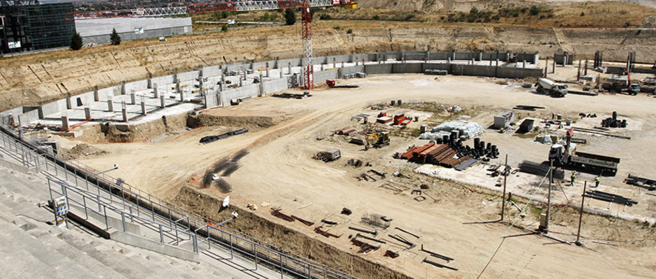 Evolución de las obras del Nuevo Estadio 29 de julio 2013